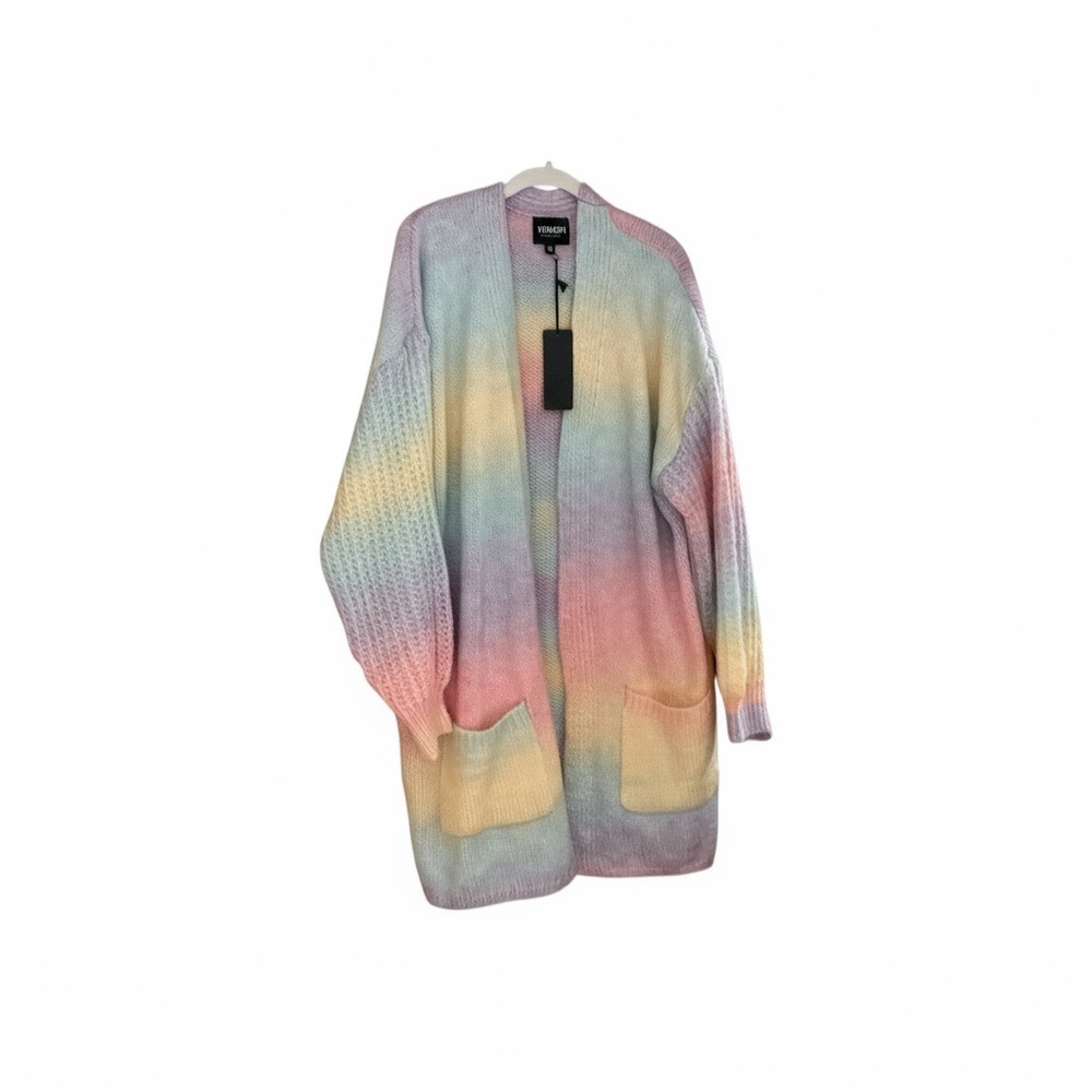 HEIMISH USA Multicolor Open-Front Cardigan 1xl/2xl NWT
